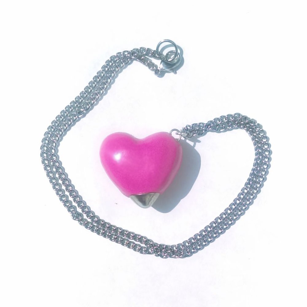 Pink Heart Necklace | SCNYC Designs